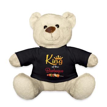 Lustiger Grill-Spruch I Grillen Motiv - Teddy - Schwarz - Vorne