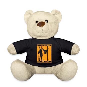 Lustiger Grill-Spruch I Grillen Motiv - Teddy - Schwarz - Vorne