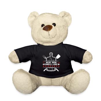 Lustiger Grill-Spruch I Grillen Motiv - Teddy - Schwarz - Vorne