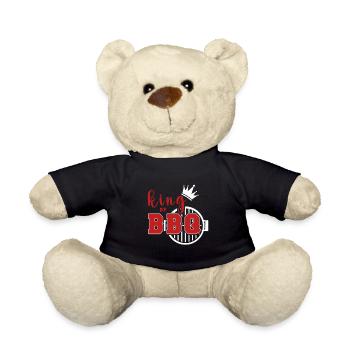 Lustiger Grill-Spruch I Grillen Motiv - Teddy - Schwarz - Vorne