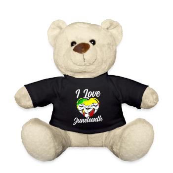 Ich Liebe Den Juneteenth Black African American - Teddy - Schwarz - Vorne