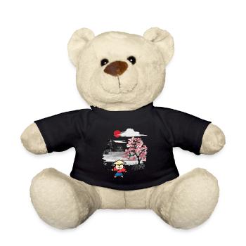 Asia Hamster Ninja Martial Arts Self-Defense - Teddy Bear - black - Front