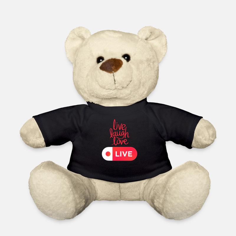 love live laugh - Teddy Bear - black