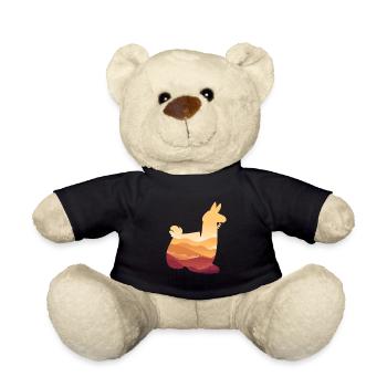 Llama - Teddy Bear - black - Front