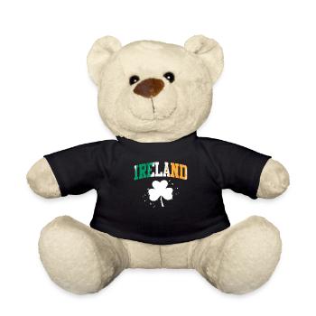 Irlande Trèfle Fête irlandaise de la Saint-Patrick - Nounours - noir - Devant