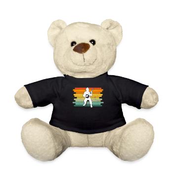 Banjo Banjo player Banjoist - Teddy Bear - black - Front