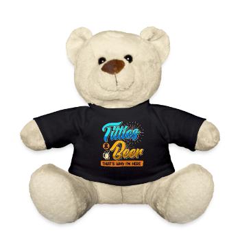 Fête de célébration des fêtes Mésanges et fête de la bière - Nounours - noir - Devant