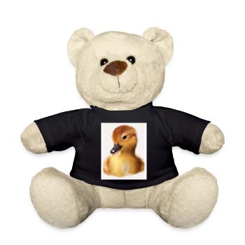 Baby duck - farm animal - Teddy Bear - black - Front