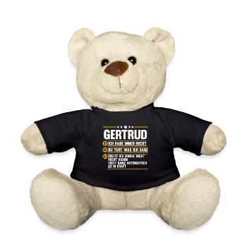 Gertrud - Teddy - Schwarz - Vorne