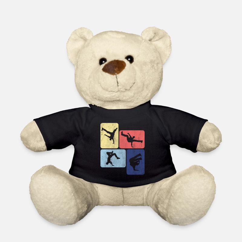 Retro Breakdance Breakdancer Tanzen - Teddy - Schwarz