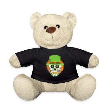 Fête de la Saint-Patrick Squelette irlandais leprechaun - Nounours - noir - Devant