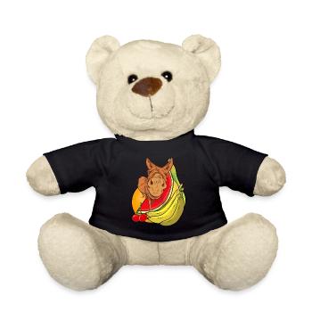 Esel Huftiere Mulie Maultier Sommer Früchte Obst - Teddy - Schwarz - Vorne