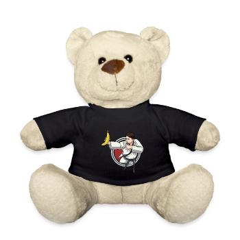 Obst Früchte Banane Karate Kämpfer Judo Kind - Teddy - Schwarz - Vorne