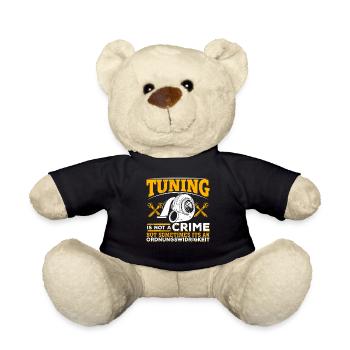 Tuning is not a Crime but an Ordnungswidrigkeit - Teddy - Schwarz - Vorne