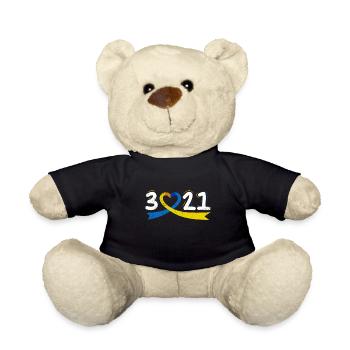 Boucle de sensibilisation à l’étiquette du syndrome de Down mondial pour - Nounours - noir - Devant