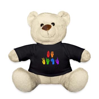 Autisme Neurodiversité Gentillesse - Nounours - noir - Devant