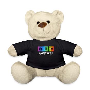 Sensibilisation à l’autisme, diversité et sensibilisation - Nounours - noir - Devant