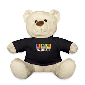 Sensibilisation à l’autisme, diversité et sensibilisation - Nounours - noir - Devant