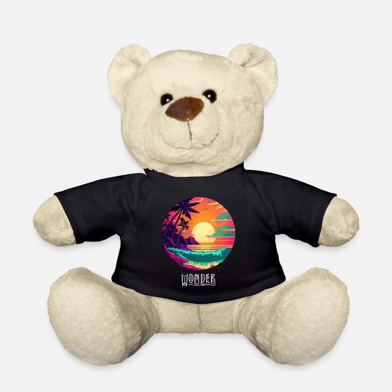 Coucher de soleil à la plage - Nounours - noir