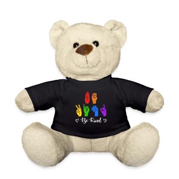 Autisme Neurodiversité Gentillesse - Nounours - noir - Devant