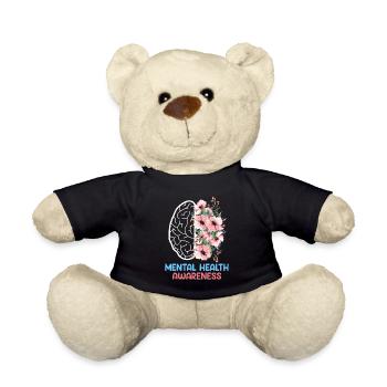 Santé mentale geistige Gesundheit Awareness - Nounours - noir - Devant
