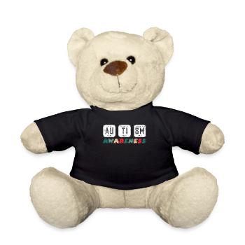 Autist Bewusstsein für Autismus bewusste Menschen - Teddy - Schwarz - Vorne