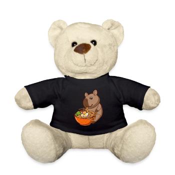 Capybara Ramen - Teddy - Schwarz - Vorne