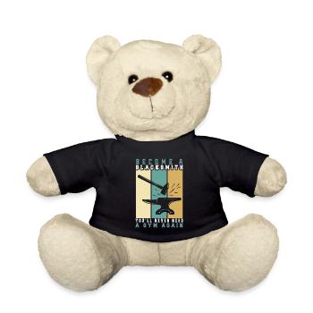 Lustiger Schmied Spruch & Schmieden - Teddy - Schwarz - Vorne