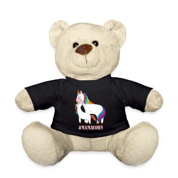 Mamacorn Muttertag Einhörner Mama Einhorn - Teddy - Schwarz - Vorne