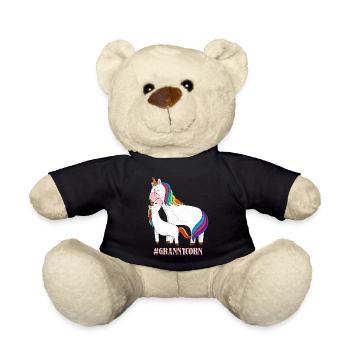 Omacorn Unicorn Fans Fête des mères Licorne Granny - Nounours - noir - Devant