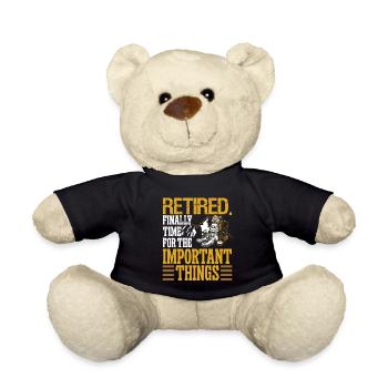 Retiré enfin Il est temps pour l’important - Nounours - noir - Devant