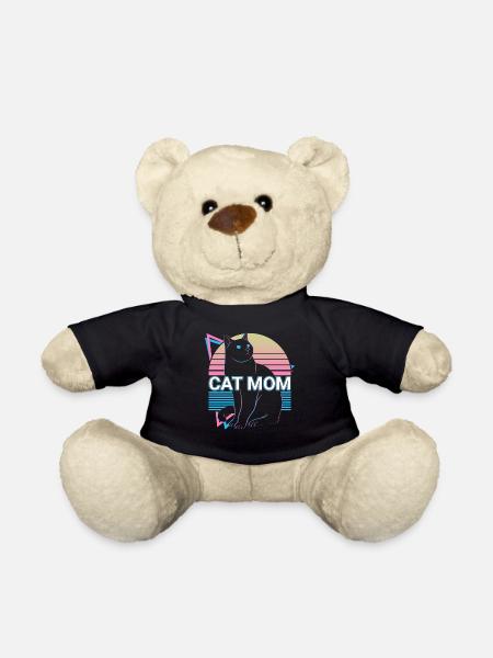 Katzenmama Retro - Teddy - Schwarz
