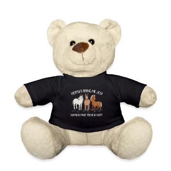 Poney joie chevaux m’amènent - Nounours - noir - Devant