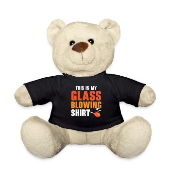 Voici ma chemise soufflée de verre Gaffer souffleur de verre - Nounours - noir - Devant
