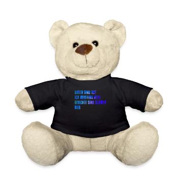 Bierliebhaber und Lesefreunde Poesie Poeten - Teddy - Schwarz - Vorne