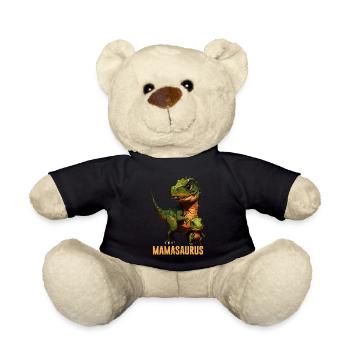 Mamasaurus Muttertag Mama Dinosaurier - Teddy - Schwarz - Vorne