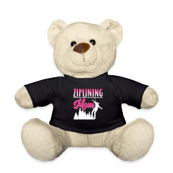 Tyrolienne Maman Dictons Tyrolienne Sport Tyrolienne - Nounours - noir - Devant