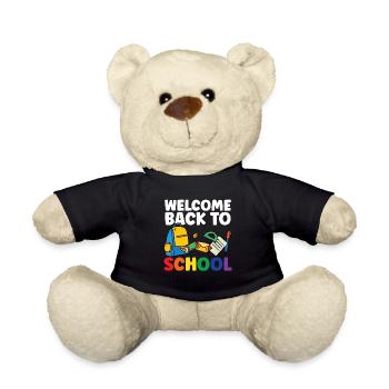 Welcome back to school Teachers Back to school - Teddy Bear - black - Front