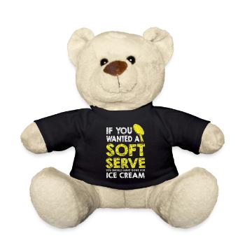 Lustiger Tischtennis Spruch Tischtennis - Teddy - Schwarz - Vorne