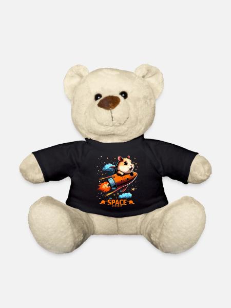 Weltraum Hamster Hamsterliebhaber Weltall Design - Teddy - Schwarz