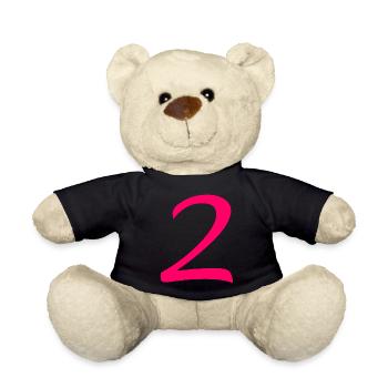 2 - Teddy Bear - black - Front