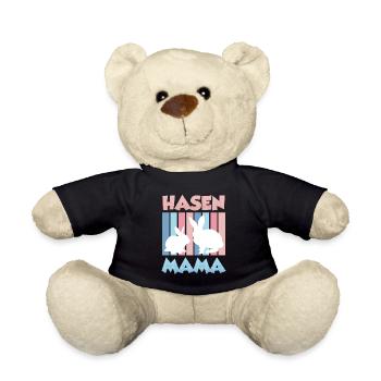 Hasen Mama Hase Osterhasen Osterfreunde Ostern - Teddy - Schwarz - Vorne
