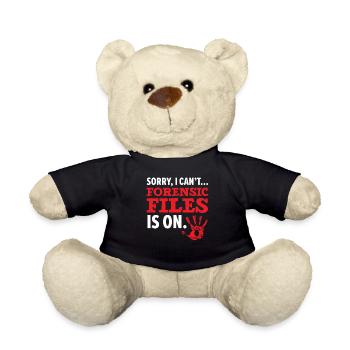 Tut mir leid, ich kann nicht Forensik Datei ist an - Teddy - Schwarz - Vorne