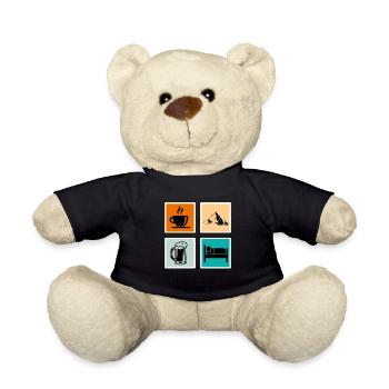 Bergfan Kaffeelover Bierfan Summit Wanderer - Nounours - noir - Devant