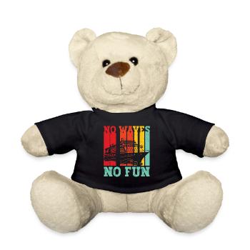 Drôle de bateau de croisière rétro - Nounours - noir - Devant