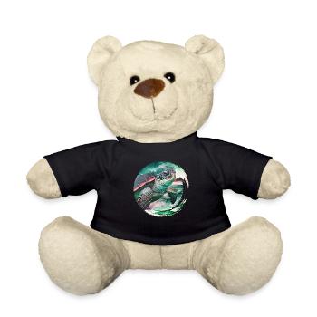 Save the Ocean Keep it Clean Umweltschutz - Teddy - Schwarz - Vorne