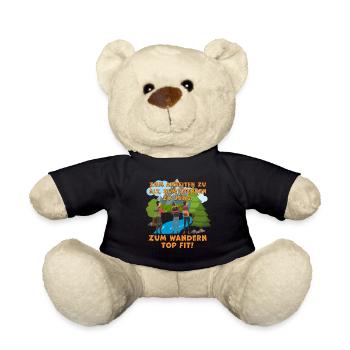Lustiger Wanderspruch für Naturliebhaber - Teddy - Schwarz - Vorne