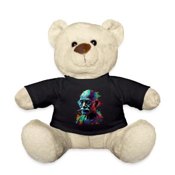 Nobel Peace Prize Laureate Mahatma Gandhi Gift - Teddy Bear - black - Front
