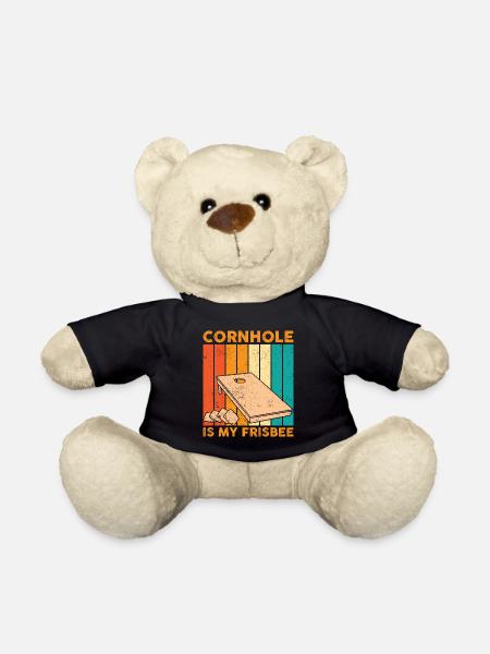 Drôle de trou de maïs Cornhole Retro - Nounours - noir