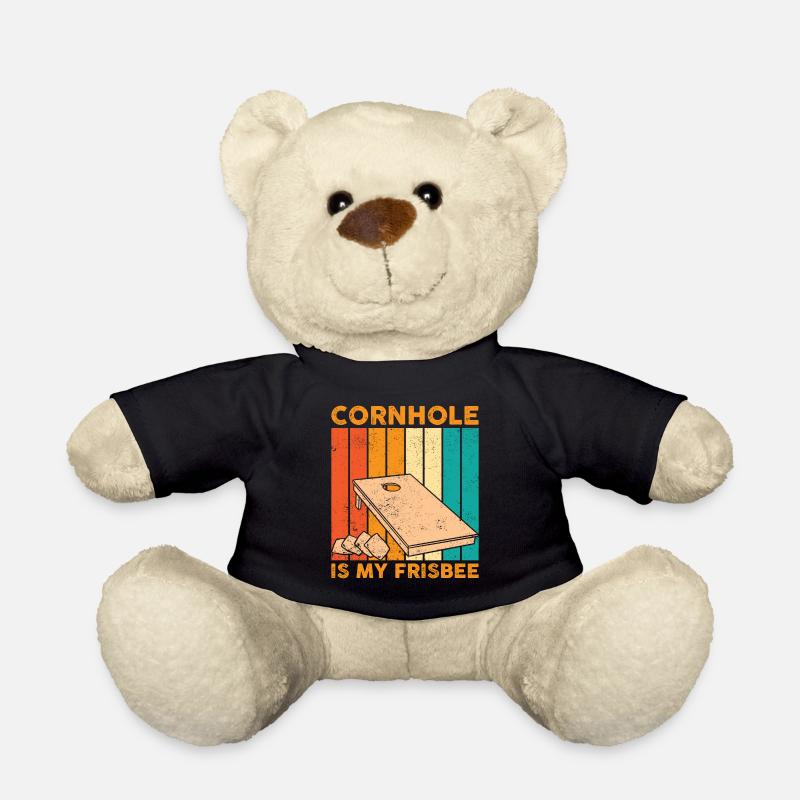 Drôle de trou de maïs Cornhole Retro - Nounours - noir